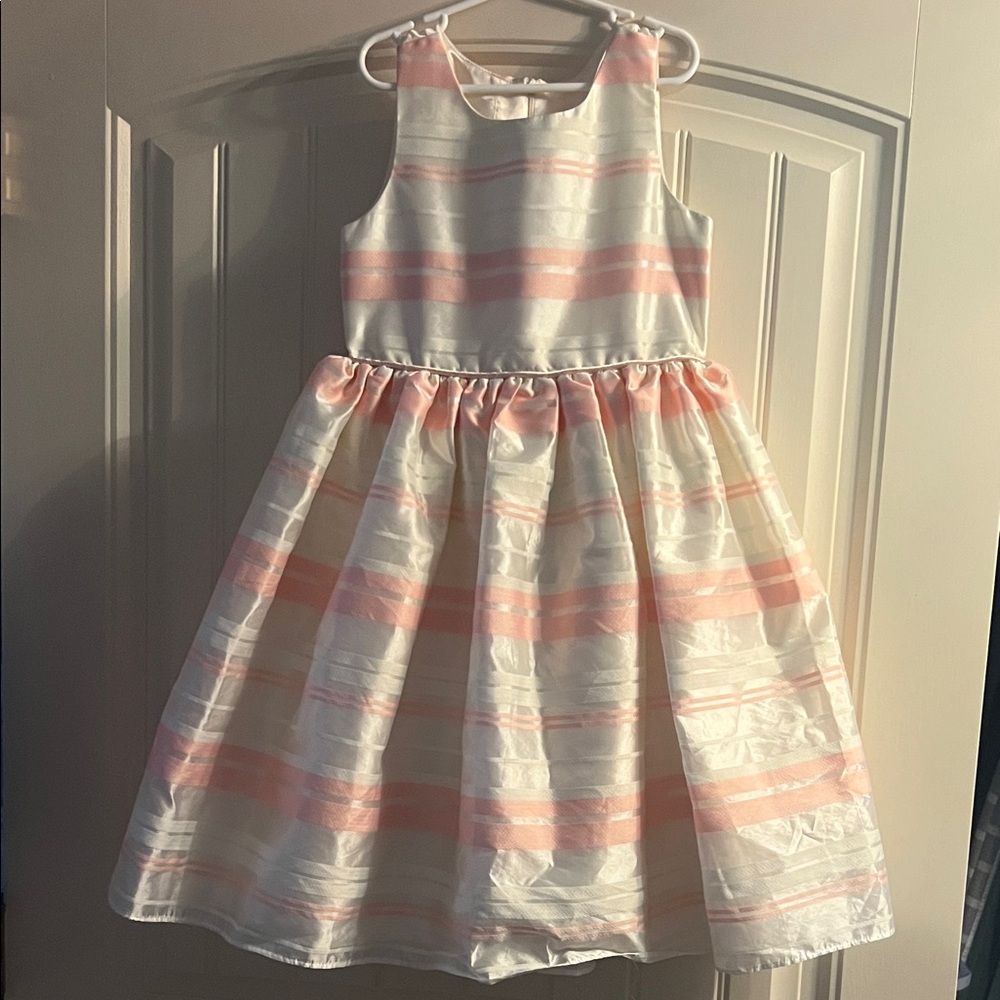 American Princess Pink and White Formal Kids Dress